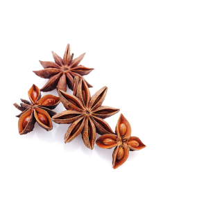 Home star anise on white moncherie